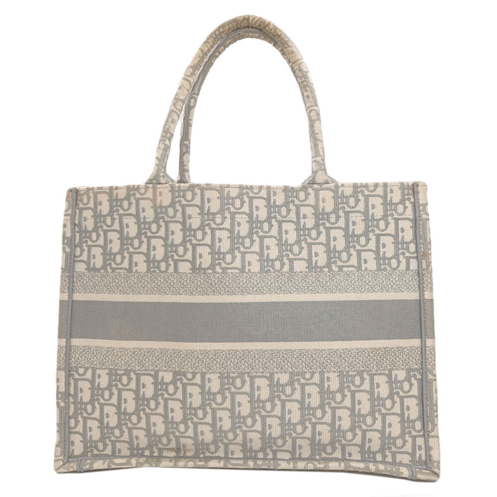 Dior Canvas Book Tote Bag Christian Black